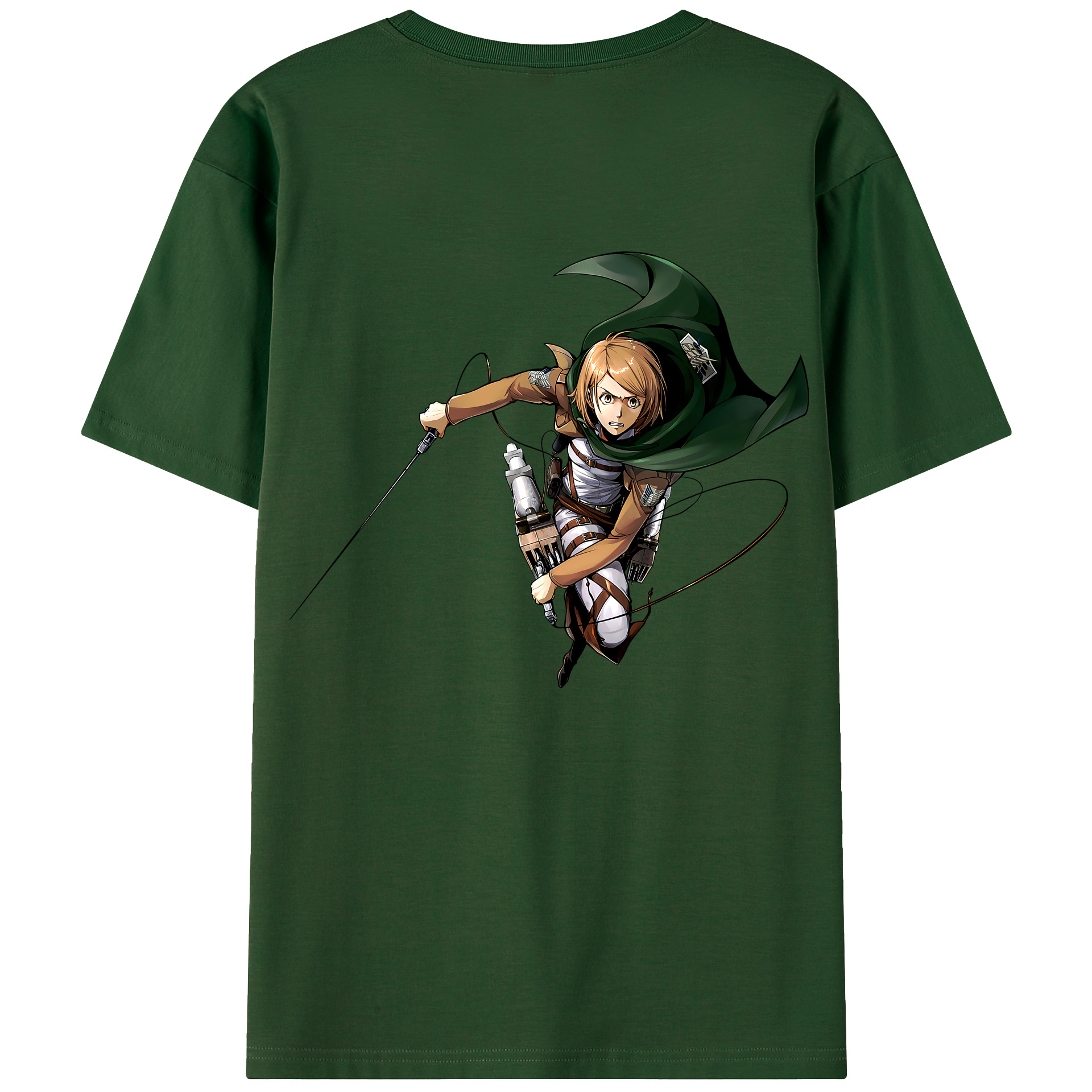 （画像用） 進撃の巨人 ペトラ·ラル Attack on Titan Petra Rall 綿100％半袖Tシャツ（背面プリント）